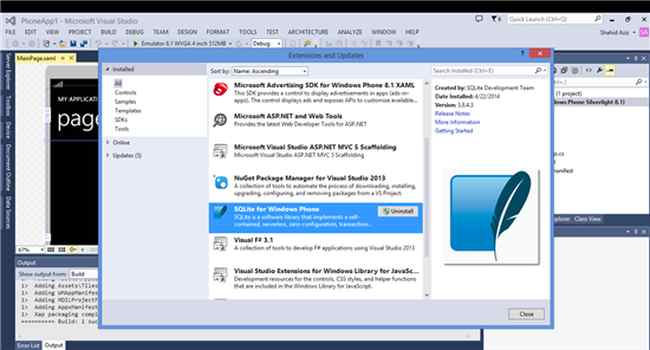 SQLite windows phone